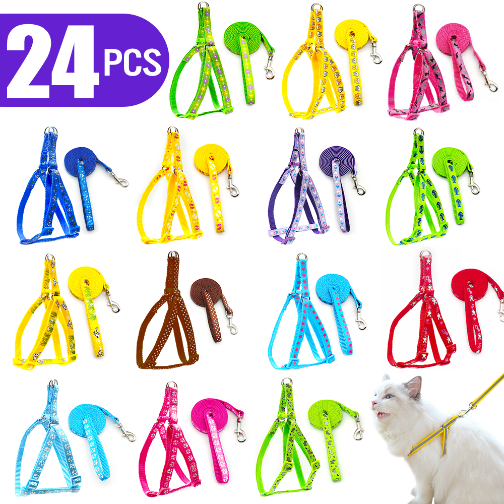 No Pull Dog Harness - 24 Sets Pet Dog Harness No
