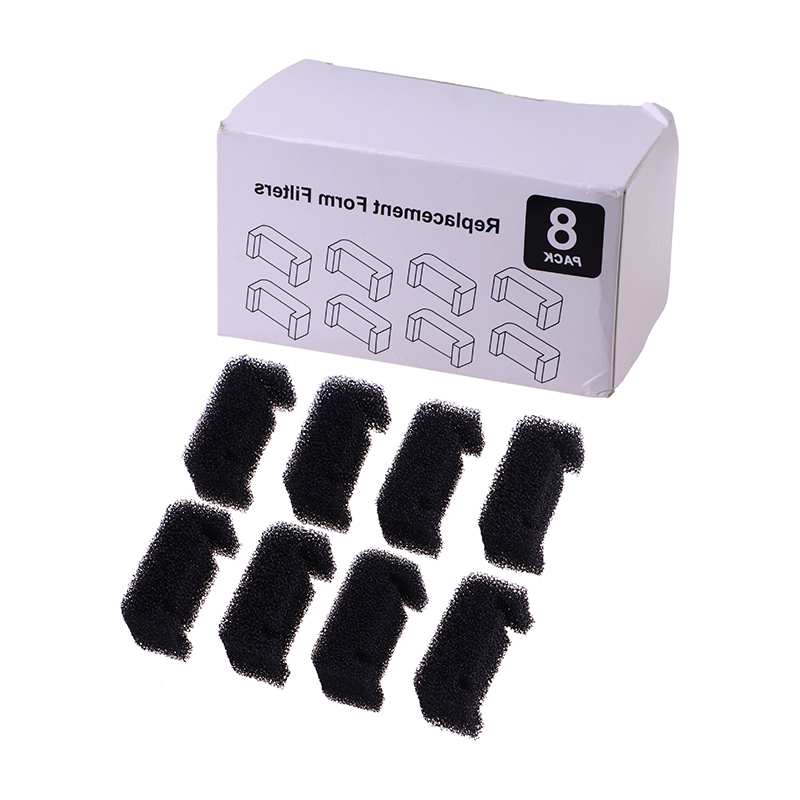 Cat Water Fountain Filter - 8Pcs Black Sponge Filter For Pet