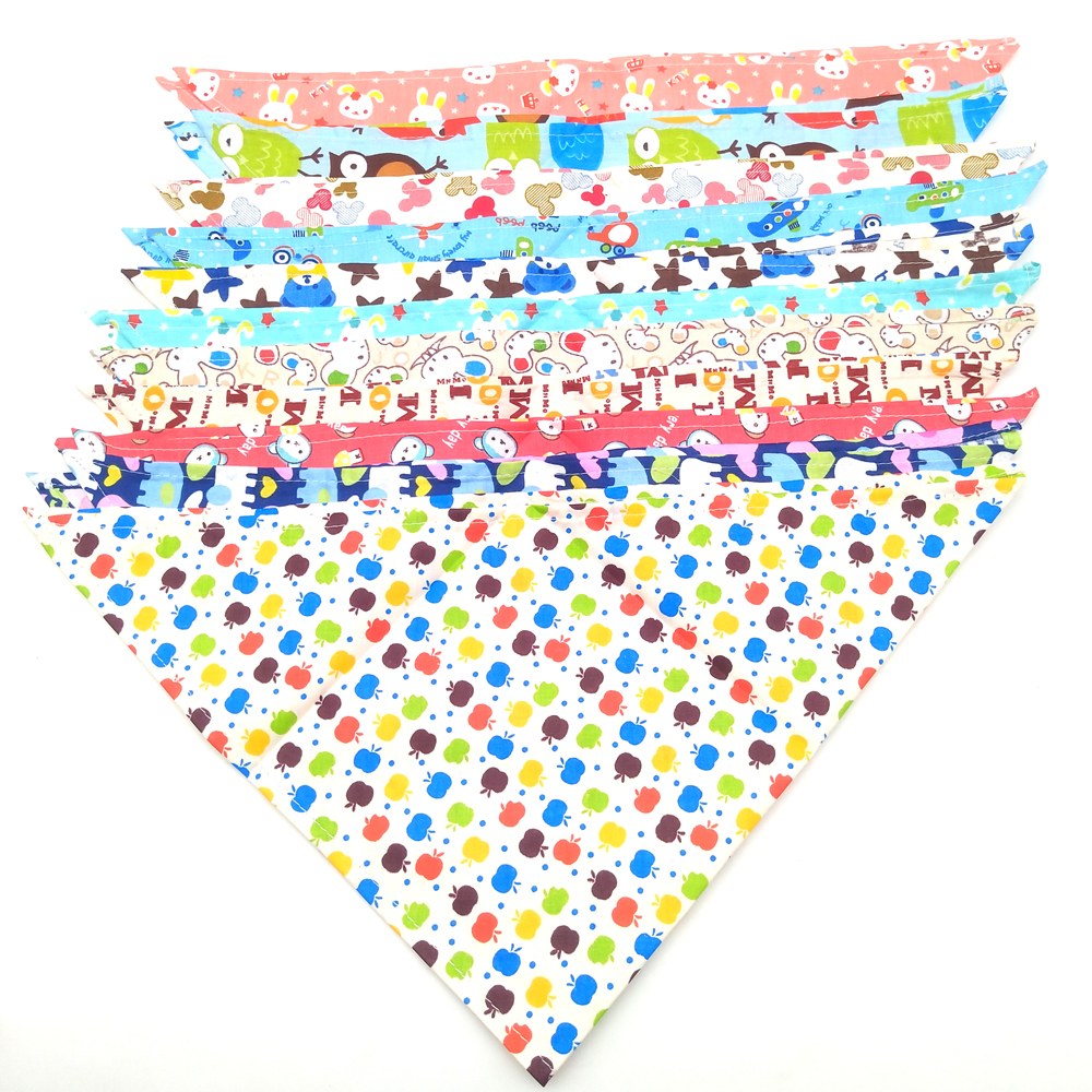 S/M/L/XL 10PCS Dog Bandana Cot - Dog Bandana Scarf incelemesi ve fiyatı