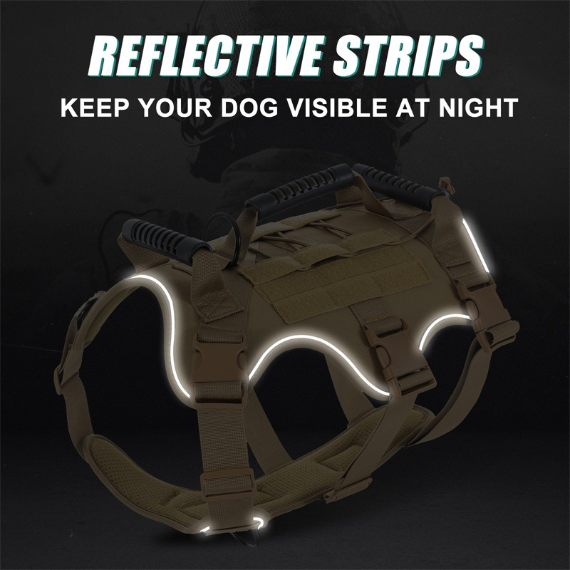 2PCS Tactical Dog Vest Harness - No Pull Dog Harness incelemesi ve fiyatı