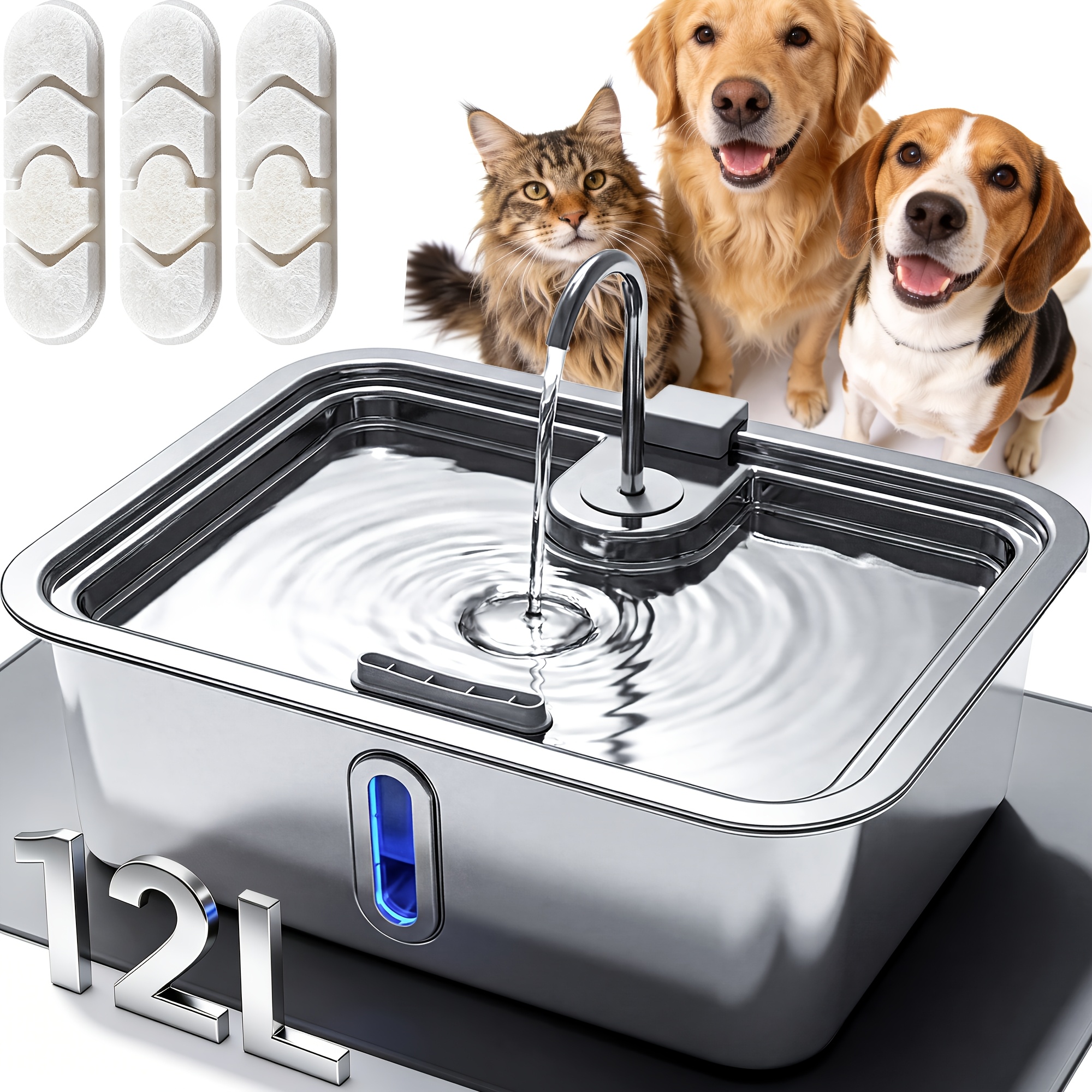 3.17gal/3.96gal/4.76gal Automa - Cat Water Fountain Filter incelemesi ve fiyatı