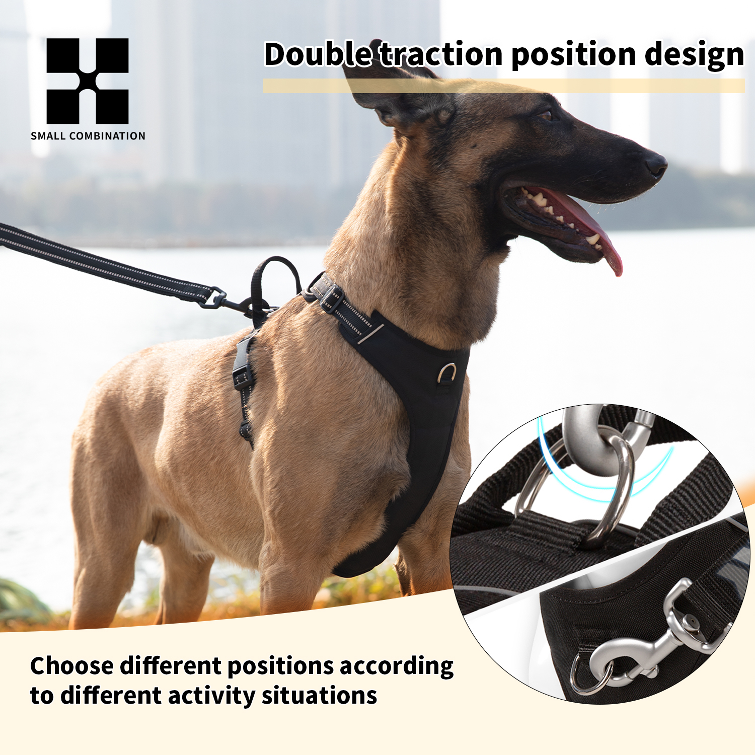 SMALL COMBINATION Dog Harness  - No Pull Dog Harness incelemesi ve fiyatı