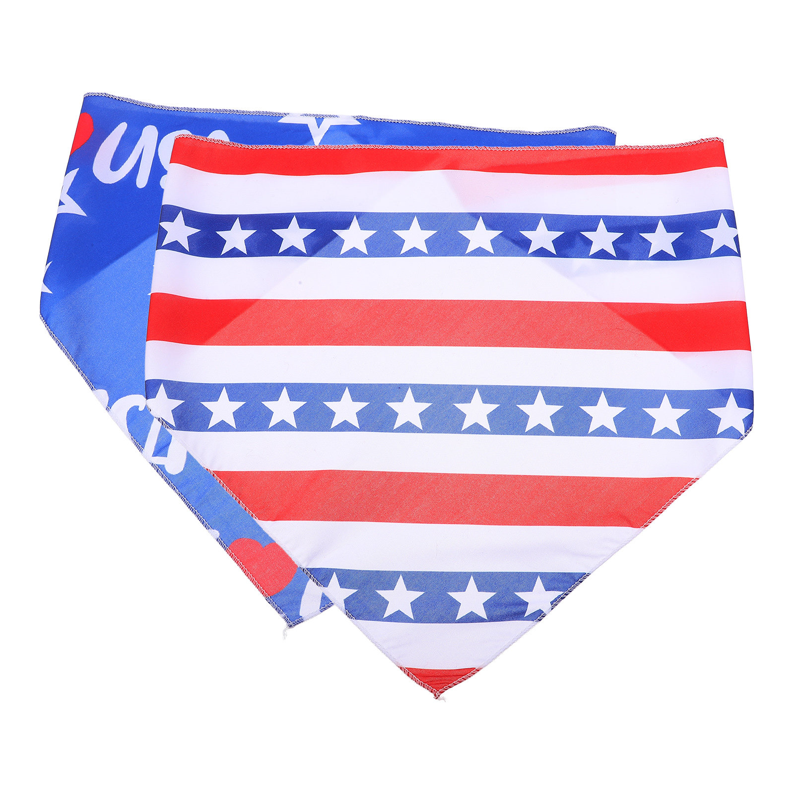 2Pcs Pet Bandana American Flag - Dog Bandana Scarf incelemesi ve fiyatı