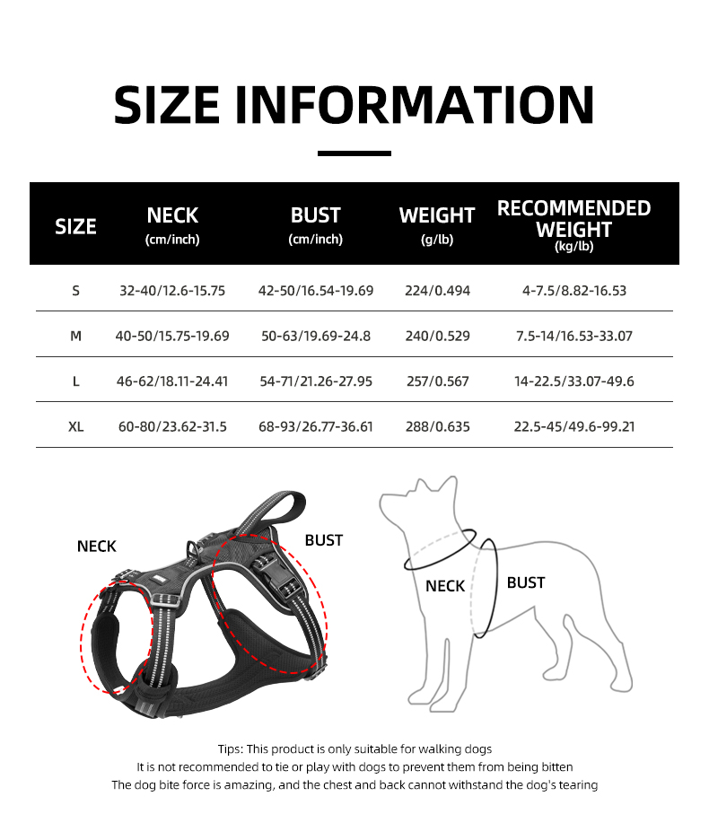 Car Safety Dog Harness for Med - No Pull Dog Harness incelemesi ve fiyatı