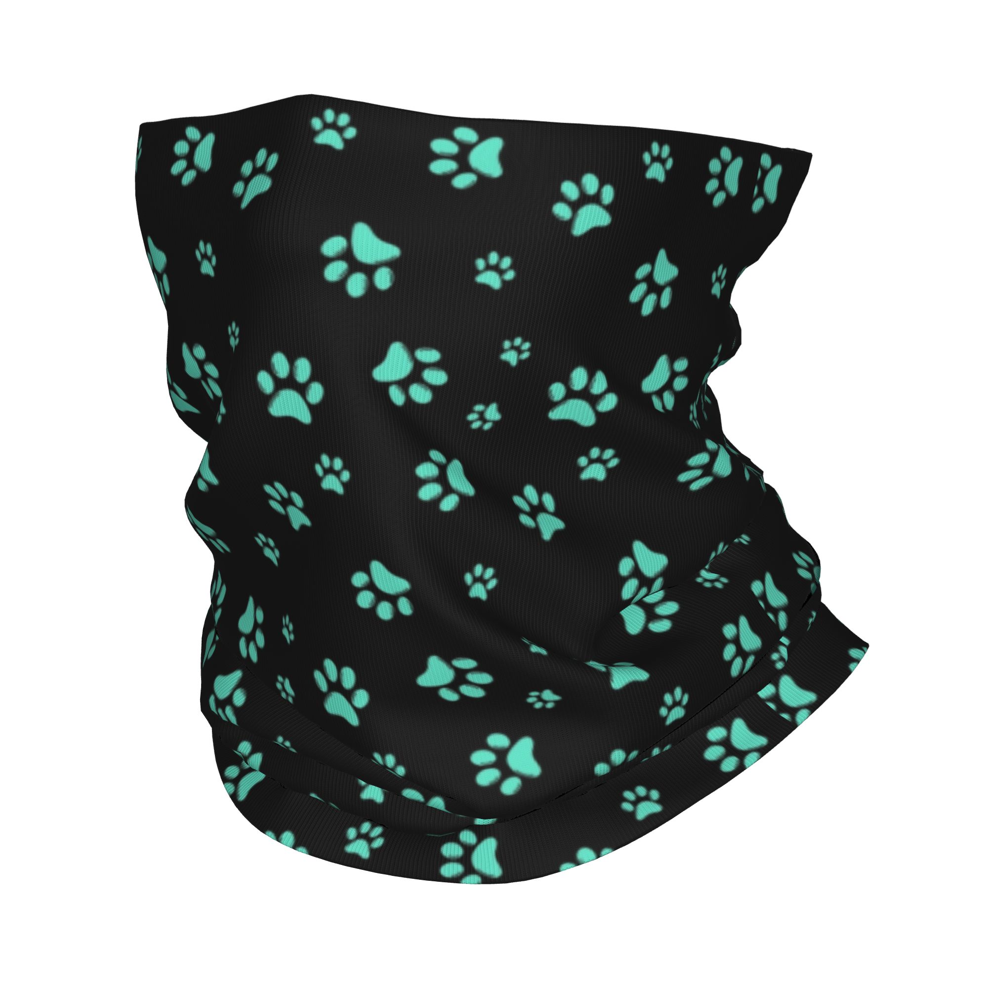 Custom Aqua Dog Paw Print Patt - Dog Bandana Scarf incelemesi ve fiyatı