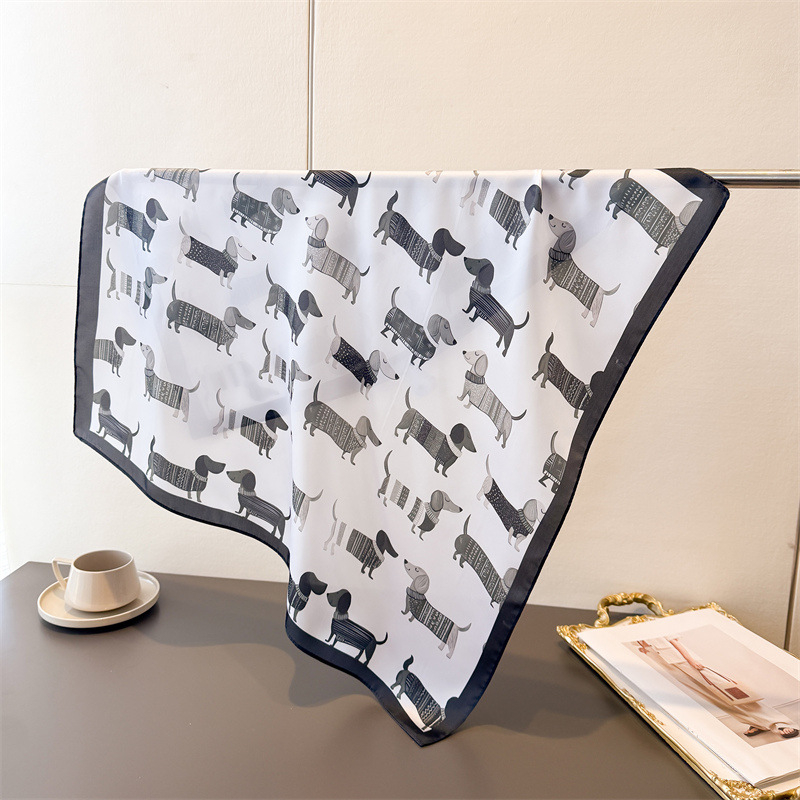 Ladies Cotton Dog Printed Squa - Dog Bandana Scarf incelemesi ve fiyatı
