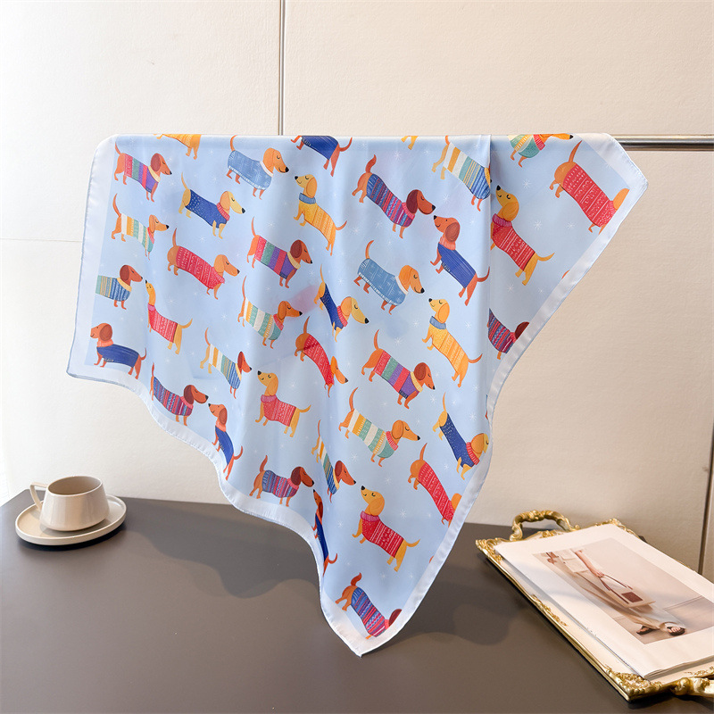 Ladies Cotton Dog Printed Squa - Dog Bandana Scarf incelemesi ve fiyatı