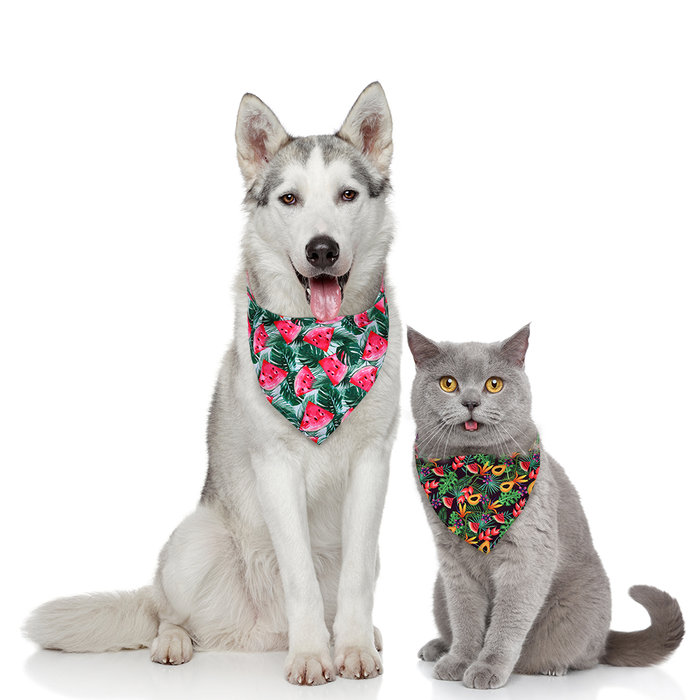 50pcs Dog Bandana Summer Fruit - Dog Bandana Scarf incelemesi ve fiyatı